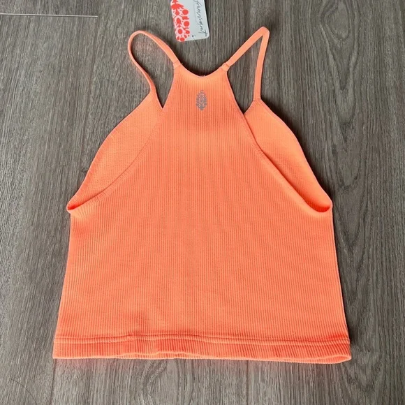 Free People Movement Happiness Runs Crop Tank In Peach Horizon Size M/L - Picture 14 of 14
